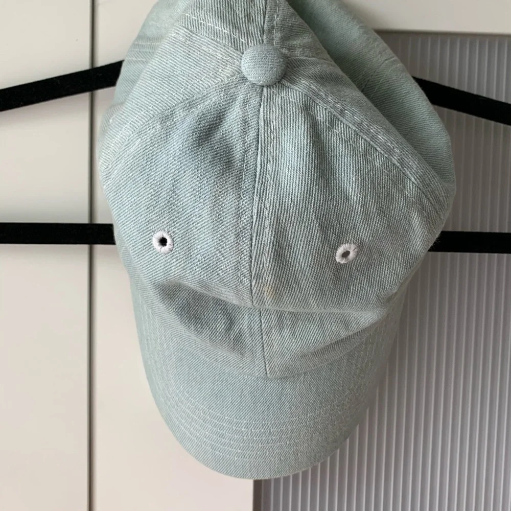 Light denim baseball cap